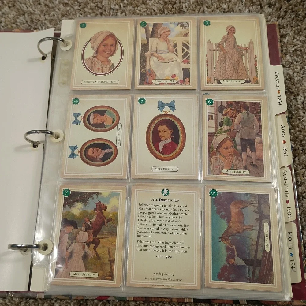 The American Girls Doll Trading Card Album Over 300 Cards 1994 Pleasant Company